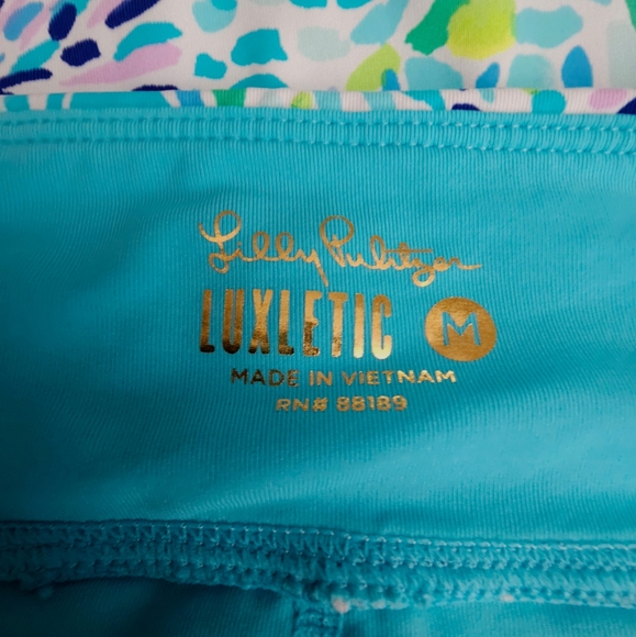 Lilly Pulitzer Luxletic Corrine Skort Skirt Blue Ibiza Open Water M - Picture 4 of 13